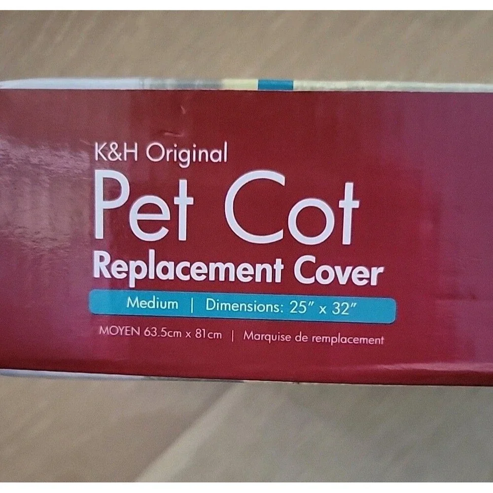 K&H Original Pet Cot Replacement Cover Only. Gray/Black Medium